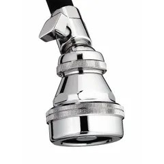 Single-pattern fixed showerhead with a brass body and a fixed flow rate of 2.5 gpm. Suitable for commercial and institutional facilities such as hospitals, schools, and locker rooms where consistent water use and durability are required.