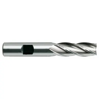 YG-1 Square End Mill: High Speed Steel, TiN Coated, 6 Flute, 5/8" Mill Dia, 1-5/8" LOC - General Purpose High-Speed Steel Square End Mills