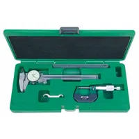 INSIZE Precision Measuring Tool Kit: 5 Pieces, Dial Caliper, Mechanical Outside Micrometer (MPN 5003-1)