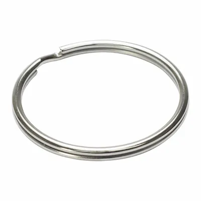 C.H. HANSON Split Key Ring, 1 1/2 in Dia, Steel, 100 PK - Key Rings