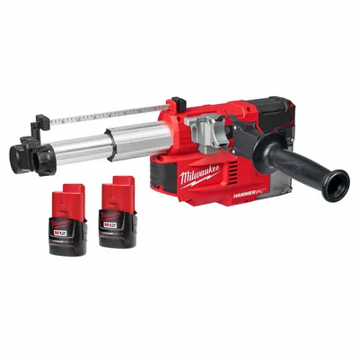MILWAUKEE On-Tool Dust Extractor: On-Tool, Self-Contained, Universal, OSHA Table 1 Compliant - On-Tool Self-Contained Attachments