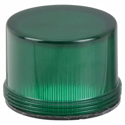 Siemens Pilot Light Lens: 30 mm Panel Mounting Hole Dia, Green, Concentric Rings - Pilot-Light Lenses