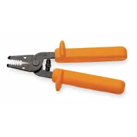Wire Stripper: 18 AWG to 10 AWG, 7 in Overall Lg, Insulated, Cut/Loop, Std Cushion Grip, 6 - 8 in (MPN 11045-INS)