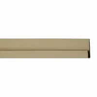 PETG edge cover trim for wall panel installations. Provides a finished edge to protect panel ends and create a clean appearance. Beige color, 0.04 in thickness, 10 ft overall length. Suitable for use with PETG wall panels in commercial and industrial settings