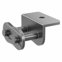 TSUBAKI Attachment Link: For Std Roller Chains, WA-1, 80, Single Strand, 1 in Pitch, Steel, Plain (MPN 80WA1CL)