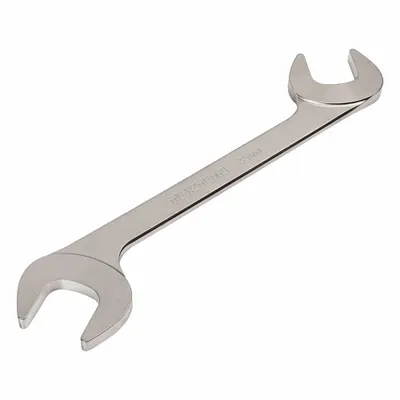 TEKTON Open End Wrench: Chromium Molybdenum Steel, Satin, 35 mm Head Size - Metric, Double End, Open End Wrenches