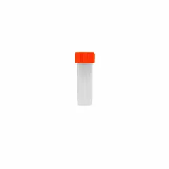 APPROVED VENDOR 7 mL Polypropylene Transport Vial with Orange Cap, Natural, 17 mm Neck, Self-Standing