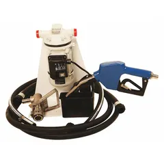This electric drum pump kit operates at 115 V AC with a 1/10 hp motor and delivers a maximum flow rate of 8 gpm. Constructed with polypropylene, it includes a stainless steel nozzle and discharge hose. Designed for dispensing diesel exhaust fluid from totes or drums in automotive, trucking, and industrial facilities.