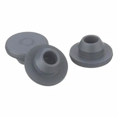 QORPAK Stopper: Rubber, 13 Stopper Size, 0.5 in Bottom Dia, 0.5 in Top Dia, 0.24 in Overall Ht - Rubber Stoppers