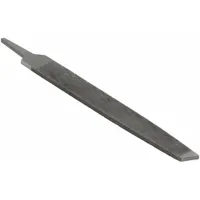 Machinists File: Rectangular, Smooth Cut, 12 in Lg without Tang, 1 3/16 in Wd, 1/4 in Thick, Natural