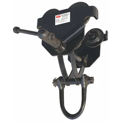 Dayton Trolley: Push, 1,000 lb Max Hoist Load Capacity - Push Trolleys for Hoists