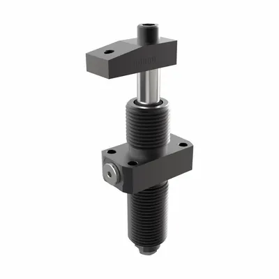JERGENS Hydraulic Cylinder: Single or Double Acting, 730 lbf Clamping Force - Threaded Body Swing Clamp Cylinders