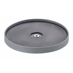 Rubber one-hand attachment for lab shakers, vortex mixers, and rockers. Overall length 3/4 in, overall width 6 3/8 ft. Compatible with IKA model 0025001607. Used for one-handed operation in mixing and shaking applications.