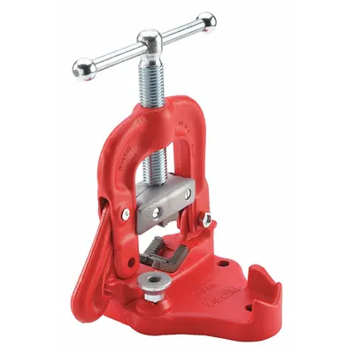 RIDGID Bench Yoke Vise: 0.13 in – 3 in Pipe Size Range, 12 1/2 in Max Ht, 12 1/2 in Min Ht - Bench Yoke Vises