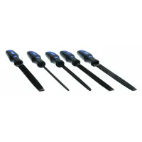 File Set: Includes Handle, 5 Pieces, Bastard Cut, Pouch