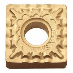 Square (S) indexable turning insert with CVD cermet coating. Used for general-purpose turning, facing, and profiling on steel, stainless steel, and cast iron in medium-duty machining operations.