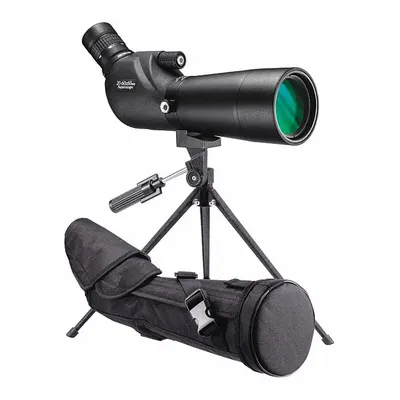 BARSKA Spotting Scope: 20x to 60x, 120.6 ft @ 1000 yd (20x)/57.6 ft @ 1000 yd (60x) - Spotting Scopes
