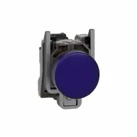SCHNEIDER ELECTRIC Pilot Light: 22 mm Panel Mounting Size, Blue, LED, XB4 Series (MPN XB4BVG6)