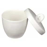 Crucible: 50 mL Capacity - mL, 53 mm Dia, 43 mm Overall Ht, Glazed, Porcelain (MPN CG-1882-04)