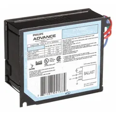 Electronic HID ballast for 70 W maximum metal halide lamps. Operates on 120/277V AC input with pulse start. Complies with ANSI codes C139, C98, M1, M139, M98. Suitable for commercial and industrial lighting applications requiring stable current and voltage regulation.
