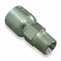 WEATHERHEAD Hydraulic Crimp Fitting: Steel x Steel, Straight, -24 For Hose Dash Size, NPTF x Crimp (MPN 24Z-124)