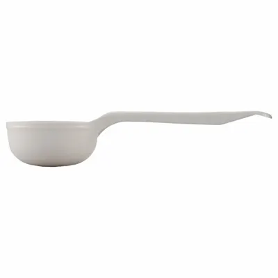 CARLISLE Portion Control Spoon: 3 oz Capacity, Acetal, Solid, White, NSF Certified - Portion Control Spoons