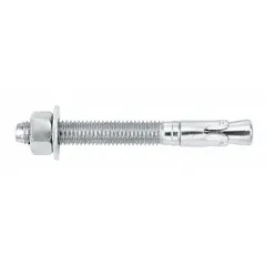 Zinc-plated steel wedge anchors with 3/4 in diameter, 1 3/4 in thread length, and 3/4"-10 thread size. Supplied in a 20-pack. Used for heavy-duty concrete fastening in structural and industrial applications.
