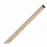 WESTCOTT Yardstick: 14351, 3 1/16 ft, 0.23 in Thick, Clear, Black, Rigid, Printed Graduation Mark