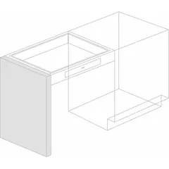 Steel panel end support for use in industrial cabinet systems. Overall height 32 5/8 in, depth 22 in, width 2 in. Provides vertical support and alignment for cabinet panels in control enclosures or electrical cabinets.