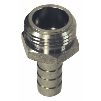 DIXON Garden Hose Repair Fitting: 3/4 in x 1/2 in Fitting Size, Male x Male - GHT-to-Push-Fit Adapters & Connectors