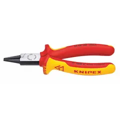 Round-nose pliers with 2 in jaw length and 3/32 in tip width, overall length 6 1/4 in. Used for bending wire and forming loops in electrical, machining, and instrumentation work.