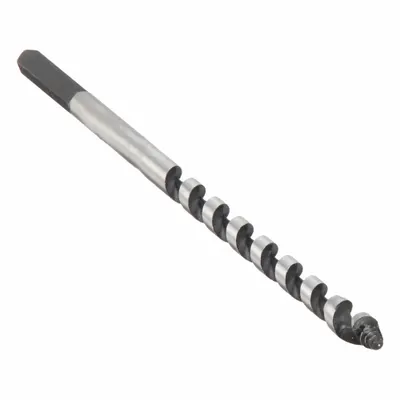 IRWIN Auger Bits: 1/4 in Drill Bit Size, 7 1/2 in Overall Lg, Hex Shank - Spur Auger Drill Bits