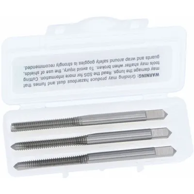 CLEVELAND Tap Kit: #1-64 UNC, H1 / 3B, 2 Flute - Three-Piece Hand Tap Sets