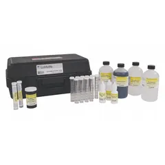 This soil pH test kit measures pH from 4 to 8, suitable for assessing soil acidity or alkalinity in agricultural and horticultural applications. Includes two booklets for reference. Manufactured by LAMOTTE.
