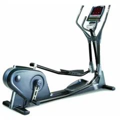 Self-powered elliptical trainer with belt hybrid generator drive, offering 24 resistance settings for varied cardio workouts. Suitable for commercial fitness facilities and home gyms, supporting endurance training and rehabilitation without external power.