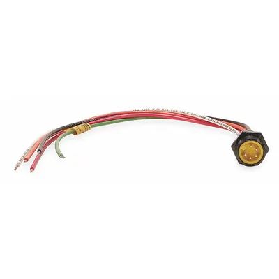 BRAD HARRISON External Thread Receptacle: 130013, 7/8"-16 Coupling Thread Size, 1 ft Wire Lg - Actuator & Sensor Receptacles