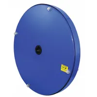 This steel drive spring assembly with canister provides retraction force for COXREELS T-SERIES hose reels. It is designed to restore proper winding function in industrial, automotive, and maintenance settings where hose reels are used for fluid or air handling