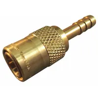 HANSEN Hydraulic Quick Connect Hose Coupling: 1/2 in Coupling Size, Brass, 49.21 lpm Max. Flow Rate (MPN FTS504)