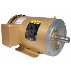 This BALDOR C-Face 3-phase AC motor delivers 2 hp at 1800 RPM with a TEFC enclosure for protection in industrial environments. It operates on 230/460V AC and draws 5/2.5 A full load current at 60 Hz. Suitable for pumps, fans, conveyors, and compressors.