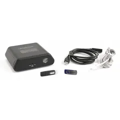Analog telephone management device for use with telephones. Features automatic polling of RED ALERT or SMART telephones. Includes security key. Compatible with SMART Phones series. Plastic housing, black finish.