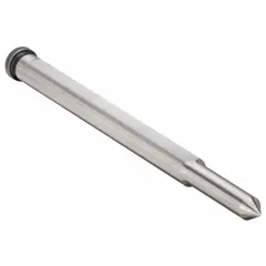 This pilot pin is designed for use with high speed steel cutter materials. It guides and centers cutters during drilling operations in metalworking and fabrication. Suitable for applications requiring precise hole alignment.