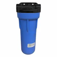 NEPHROS Water Filter Housing: 10 in Overall Ht, 6 in Overall Dia, FPT, Polypropylene, Blue (MPN 70-6010)