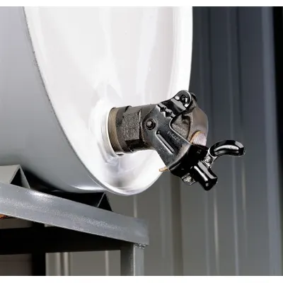 OEM Drum Faucet, Cast Iron, Gray - Manual-Closing Faucets