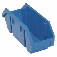 QUANTUM STORAGE SYSTEMS Cross-Stacking Bin: 6 5/8 in x 18 1/2 in x 7 in, Blue, Label Holder Included (MPN QP1867BL)