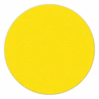 Floor Marking Tape: Circle, Solid, Yellow, No Legend, 6 in x 6 in, 0.58 mil Tape Thick, INCOM, 25 PK (MPN LM190Y)