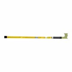 Fixed brake stick with 60 inches of length adjustability for manual braking of railcars. Used in industrial rail yards, maintenance facilities, and loading areas to apply or release brakes on stationary rolling stock.
