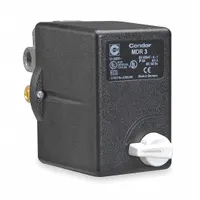 CONDOR USA, INC Pressure Switch: Std, 45 psi – 160 psi, (3) 1/4" FNPT/3/8" FNPT, Diaphragm Actuator (MPN 31GG3ENX)