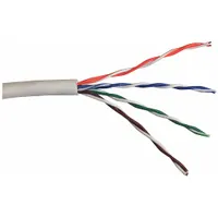 CAROL Category Cable: 14 pF/ft Max Capacitance, 1,000 ft Cable Lg, 24 AWG, Plenum, White, PVC, Std (MPN CP5.30.02)