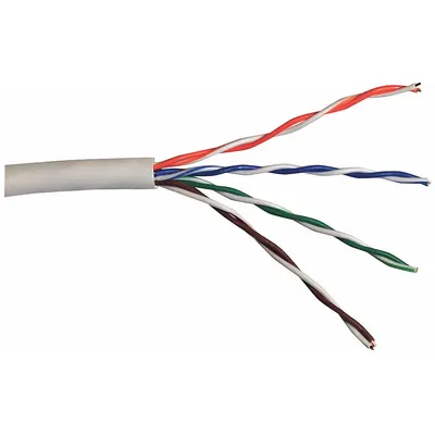 CAROL Category Cable: 14 pF/ft Max Capacitance, 1,000 ft Cable Lg, 24 AWG, Plenum - Category 5e Cable