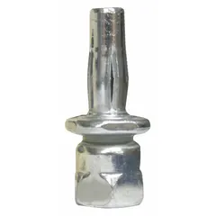 This rod hanger is designed for vertical mounting of threaded rod to steel structures. It features an external hex drive and is made of zinc-plated steel. Suitable for applications where concrete approval is not required. Pack of 25.